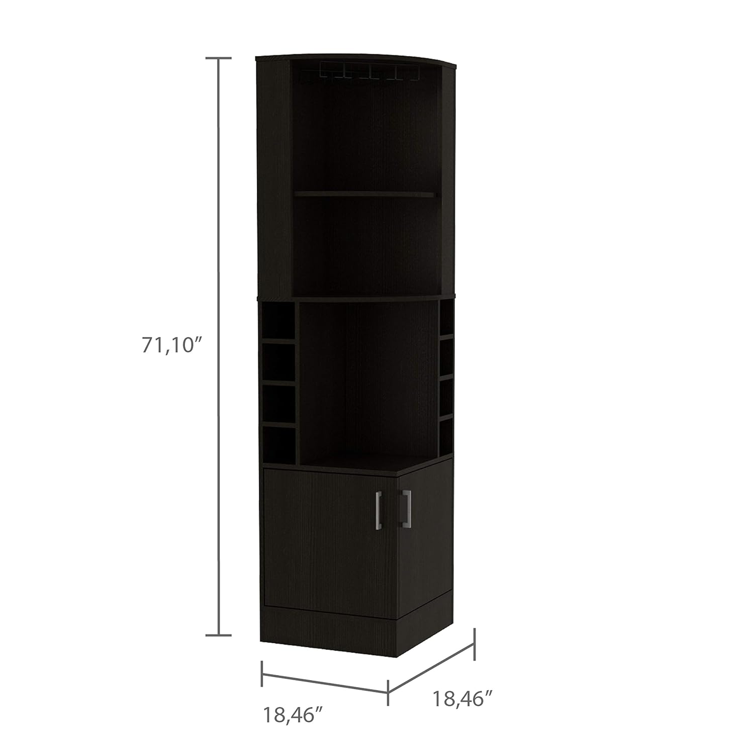 ตู้บาร์เข้ามุมพร้อมชั้นวาง 2 ช - Home Bar Shelves บทวิจารณ์และราคา
