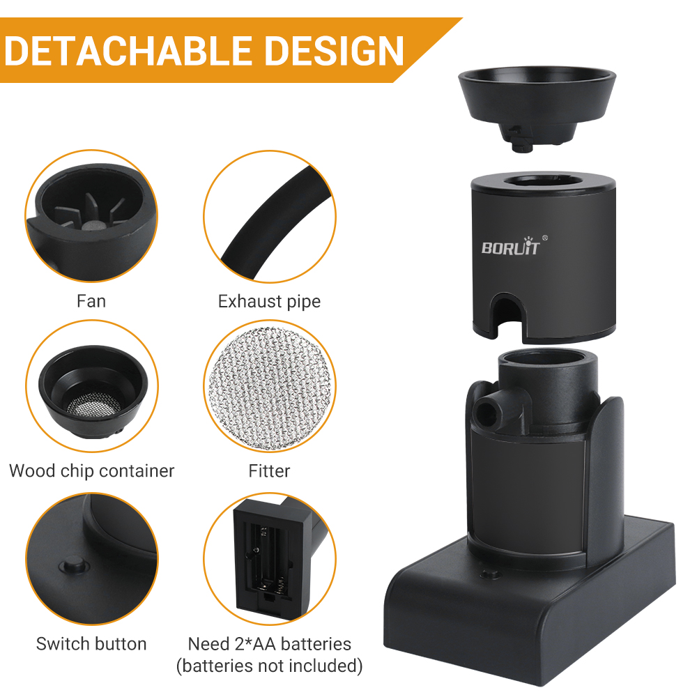 BORUiT SK305 ควัน Infuser แบบพ - Smoking Gun Kit บทวิจารณ์และราคา