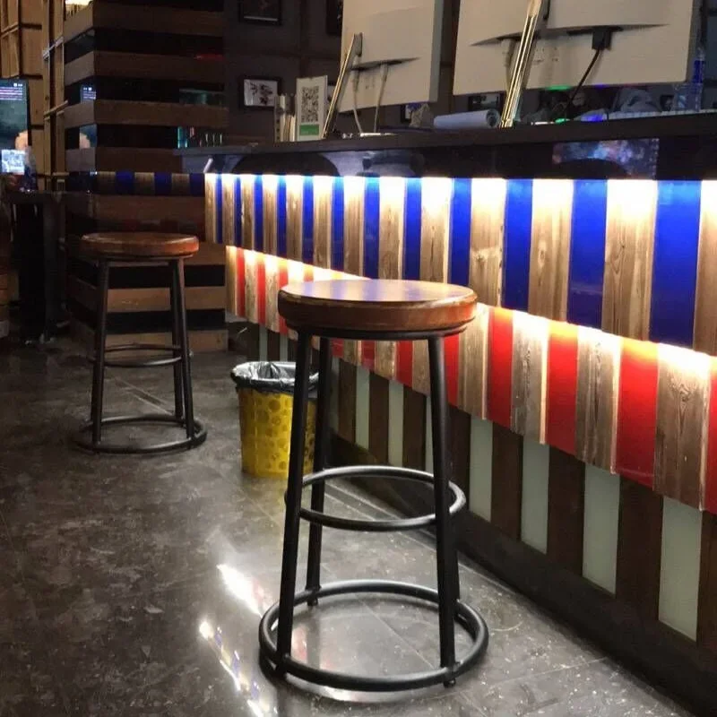 อเมริกัน Retro Iron สูงเท้าเก้ - Home Bar Seating บทวิจารณ์และราคา