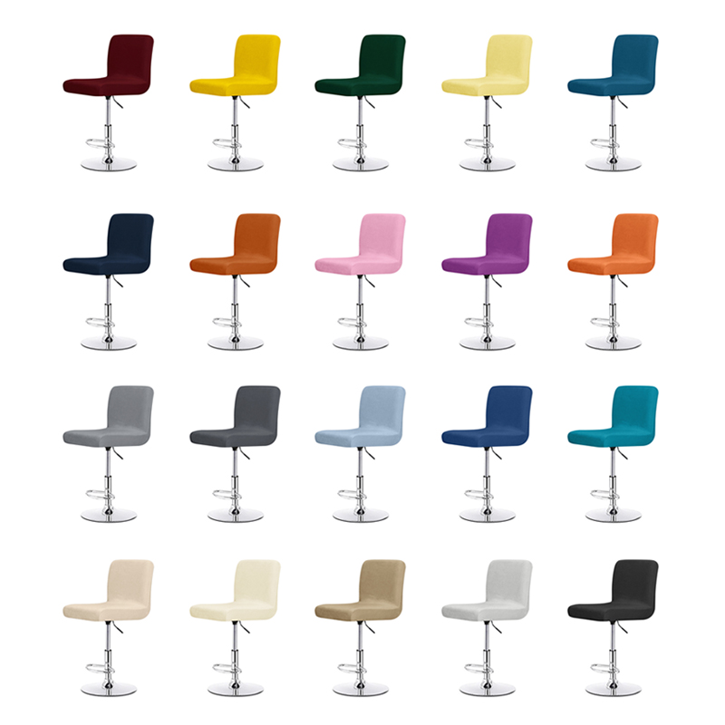 ปลอกหุ้มเก้าอี้กำมะหยี่สีพื้น  - Home Bar Seating บทวิจารณ์และราคา