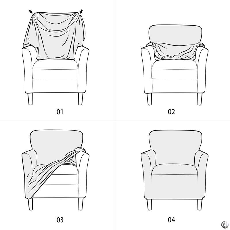 ปลอกหุ้มโซฟากันน้ำ 1 ชิ้น สีพื - Home Bar Seating บทวิจารณ์และราคา